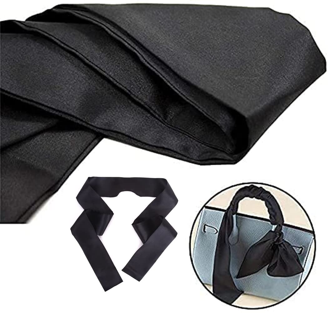 LATRAT 2 Pezzi Raso Benda per Occhi, Satin Eye Covers Sonno Maschera per Dormire Games, Maschera Sonno degli Occhi Raso Seta Maschera Occhi in Raso Sexy Morbido ed Elegante Stirabile Nero