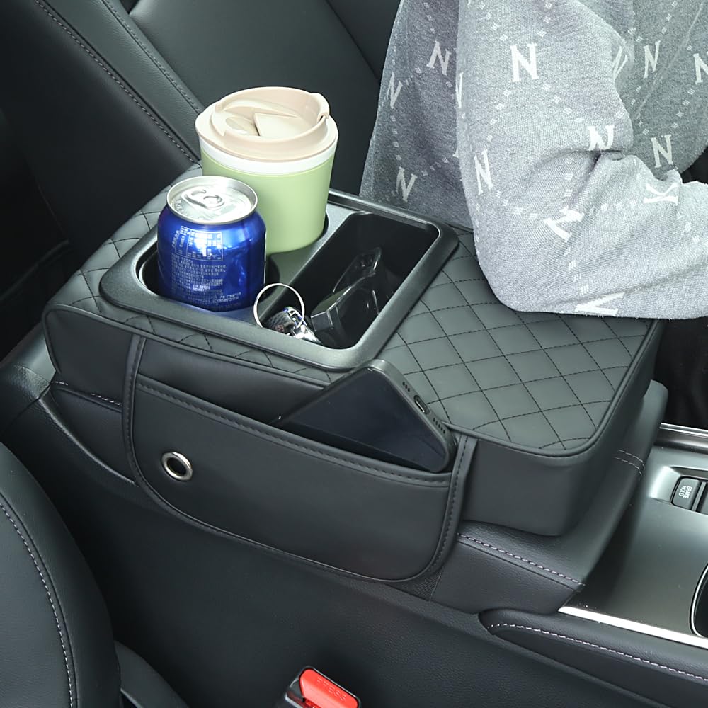JDM Middli Universal Car Armrest Cushion Organizer