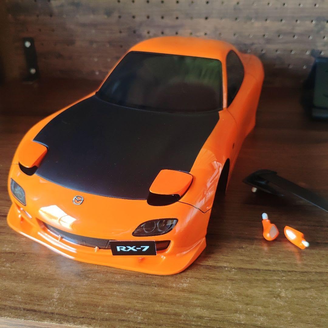 タミヤ RX-7 ボディ ピュアオレンジ タミヤ ラジコン MAZDA RX-7 塗装 タミヤ RX-7 ボディ ピュアオレンジ タミヤ ラジコン MAZDA RX-7 塗装