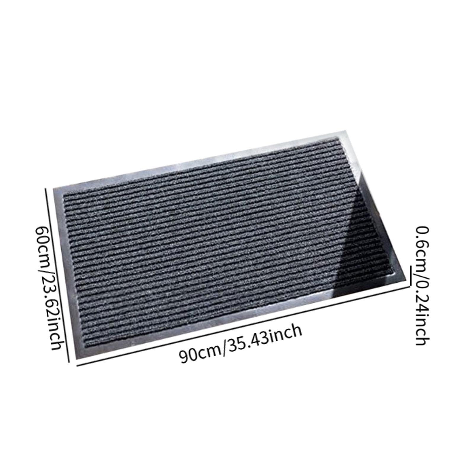 Welcome Doormat Absorbente Bajo Profile para Entrada Y,60x90cm