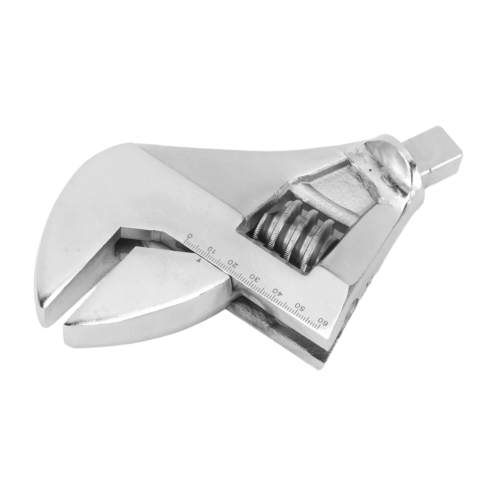 Głowica klucza wymiennego Głowica klucza nastawnego z dużym otworem Głowica klucza skrętnego ze stali wanadowej dla mechaników (0‑57mm / 0‑2.2in)