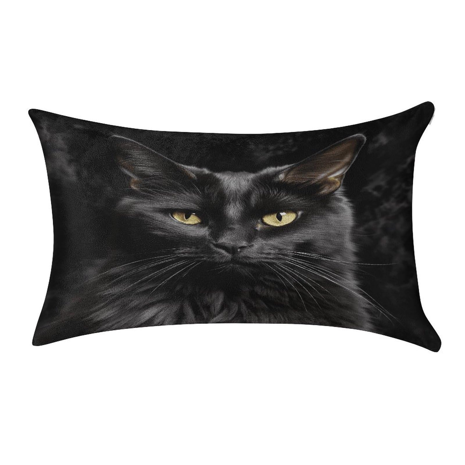 Btcowzrv Style Black Cat Golden Eyes Pillow Cover Pillow Case Pillowcase