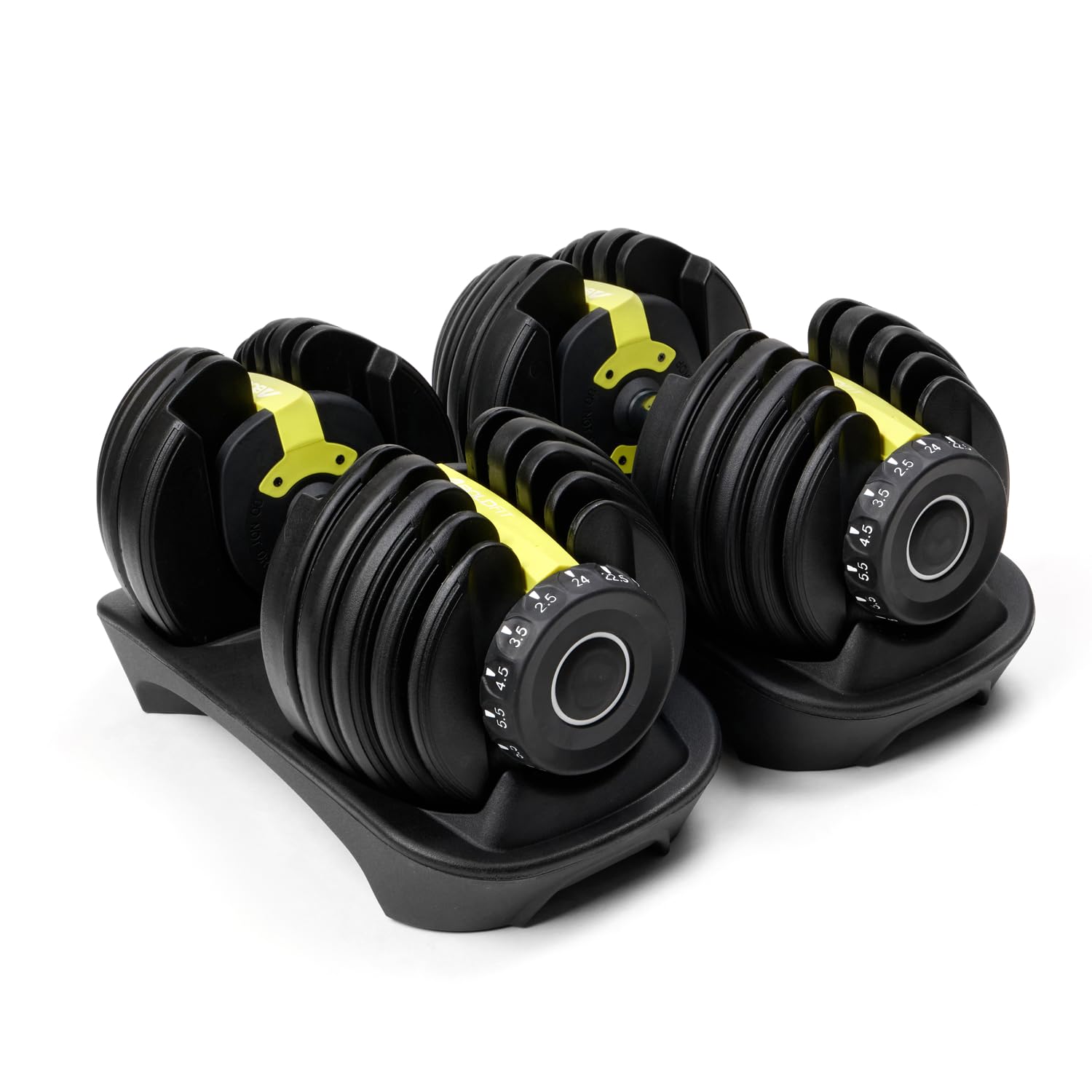 Boldfit Adjustable Dumbbells Set for Gym & Home Workout Dumbbell Set for Men & Women Exercise Equipment for Home Gym Strength Training Powerflex- Yellow & Black, 2.5kg-24kg Each (1 Pair)-image-38