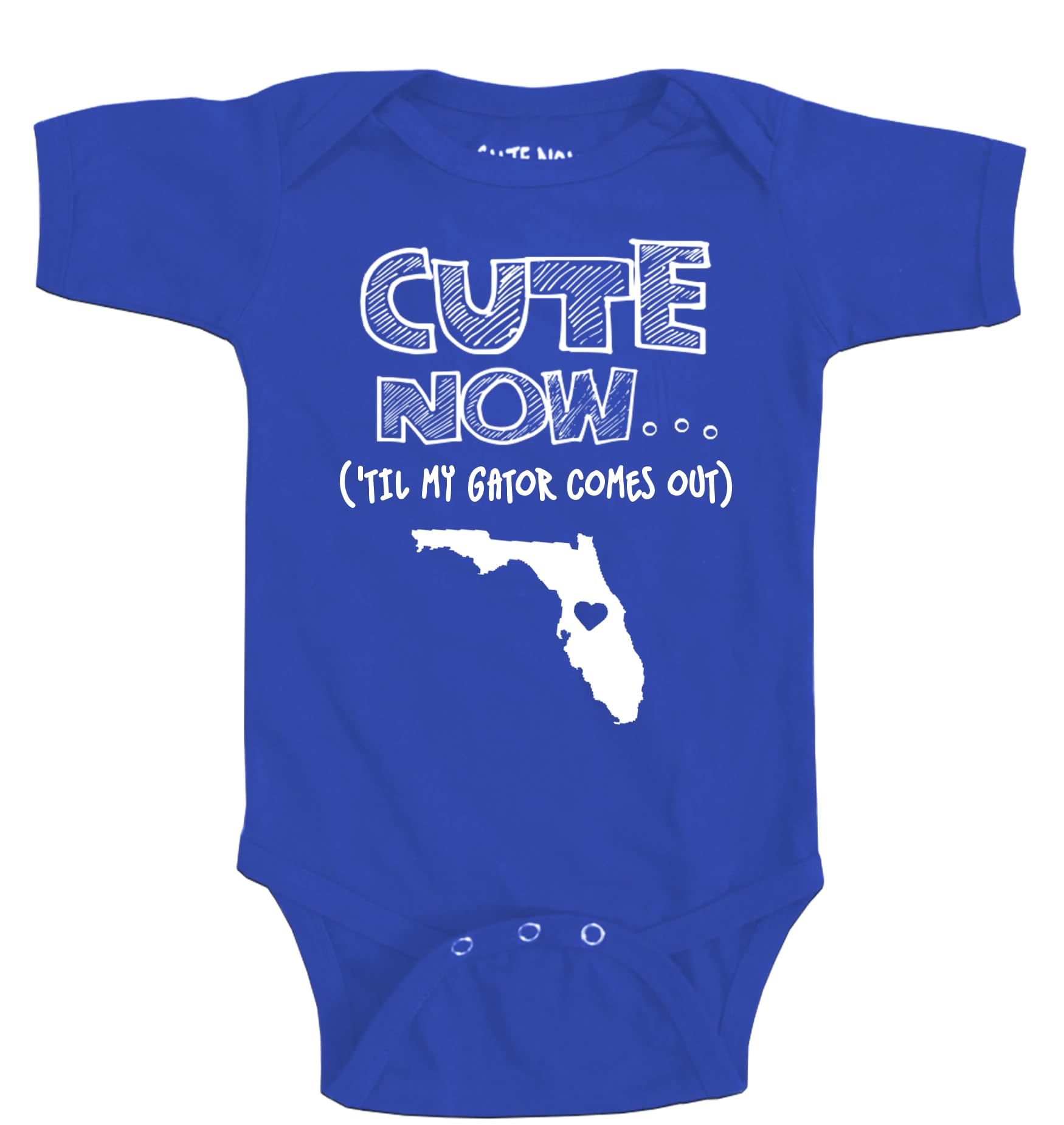 Til My Gator Comes Out - Baby Infant State of Florida Bodysuit Short Sleeve NB-18M