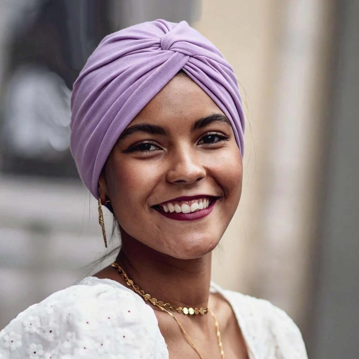 MESU Turbante da donna, per chemioterapia, per pazienti affetti da cancro, perdita di capelli