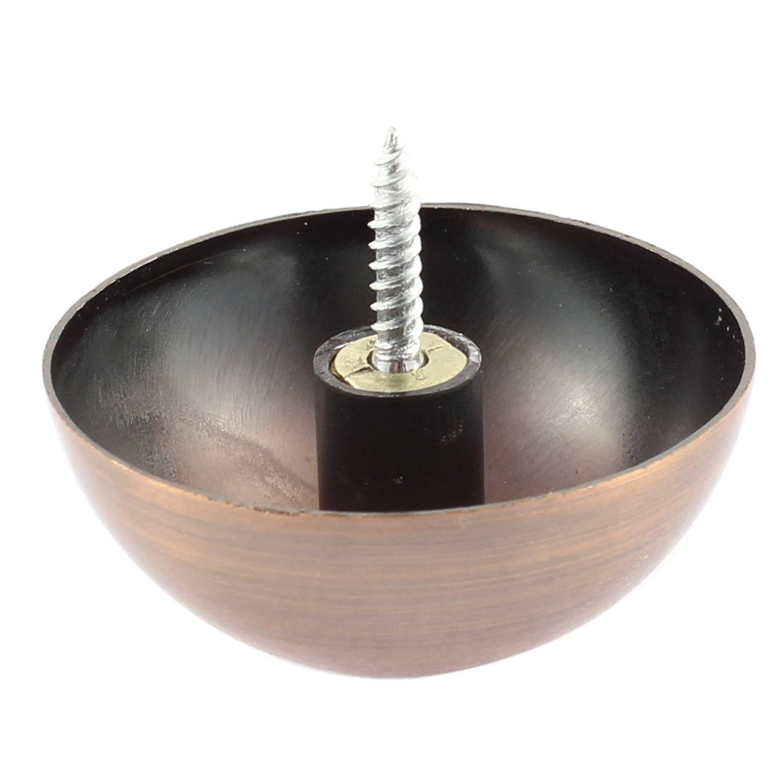 Aexit Wardrobe Door Quality Parts 27mm Diameter Semicircle Glass Mirror Screw Type Nail Decor 12pcs Model:36as317qo239