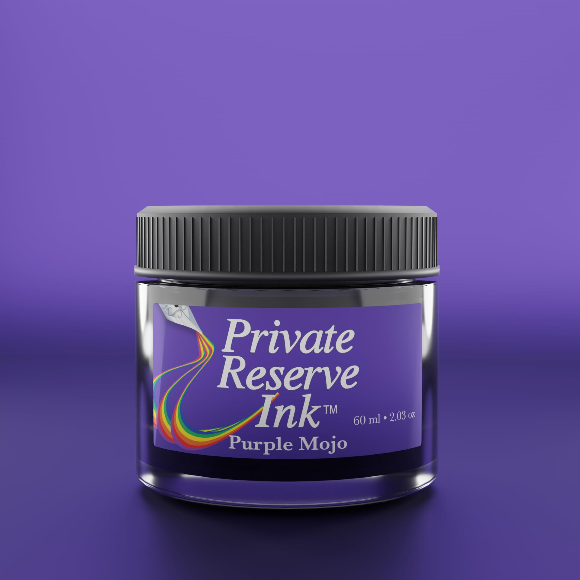 Private Reserve Atrament - butelka z atramentem do piór wiecznych 60 ml, fioletowy Mojo)