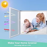 Vista 4 de Volcanics Película de privacidad unidireccional para ventana, bloqueo solar, película de teñido de ventana para el hogar, control de calor, película