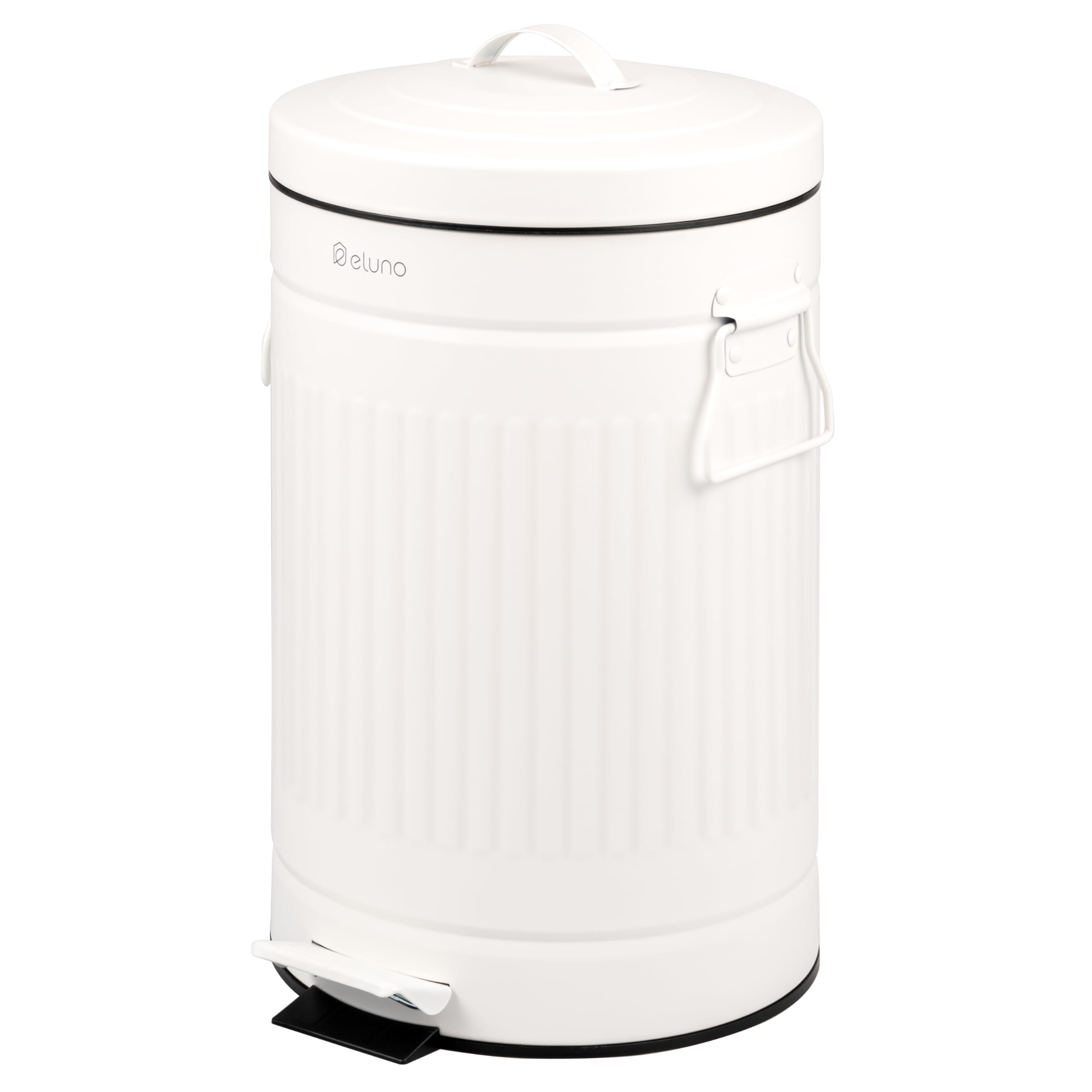 EKO Pattumiera A Pedale Per Bagno, 5 Litri, Acciaio Inox, Con Coperchio Soft Close E Secchio Rimovibile - 2