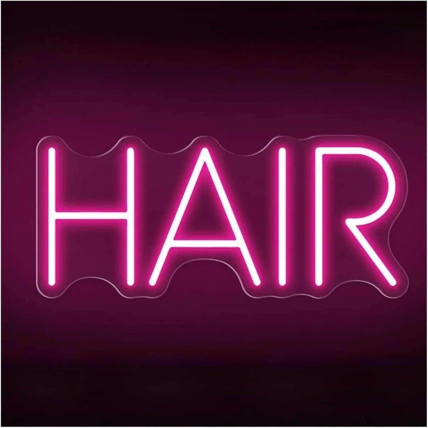 Zynther Neon lamp for LED for Neon Sign Dimmable Hair for for Tattoo Salon Wall Decor 35cmx15.3cm