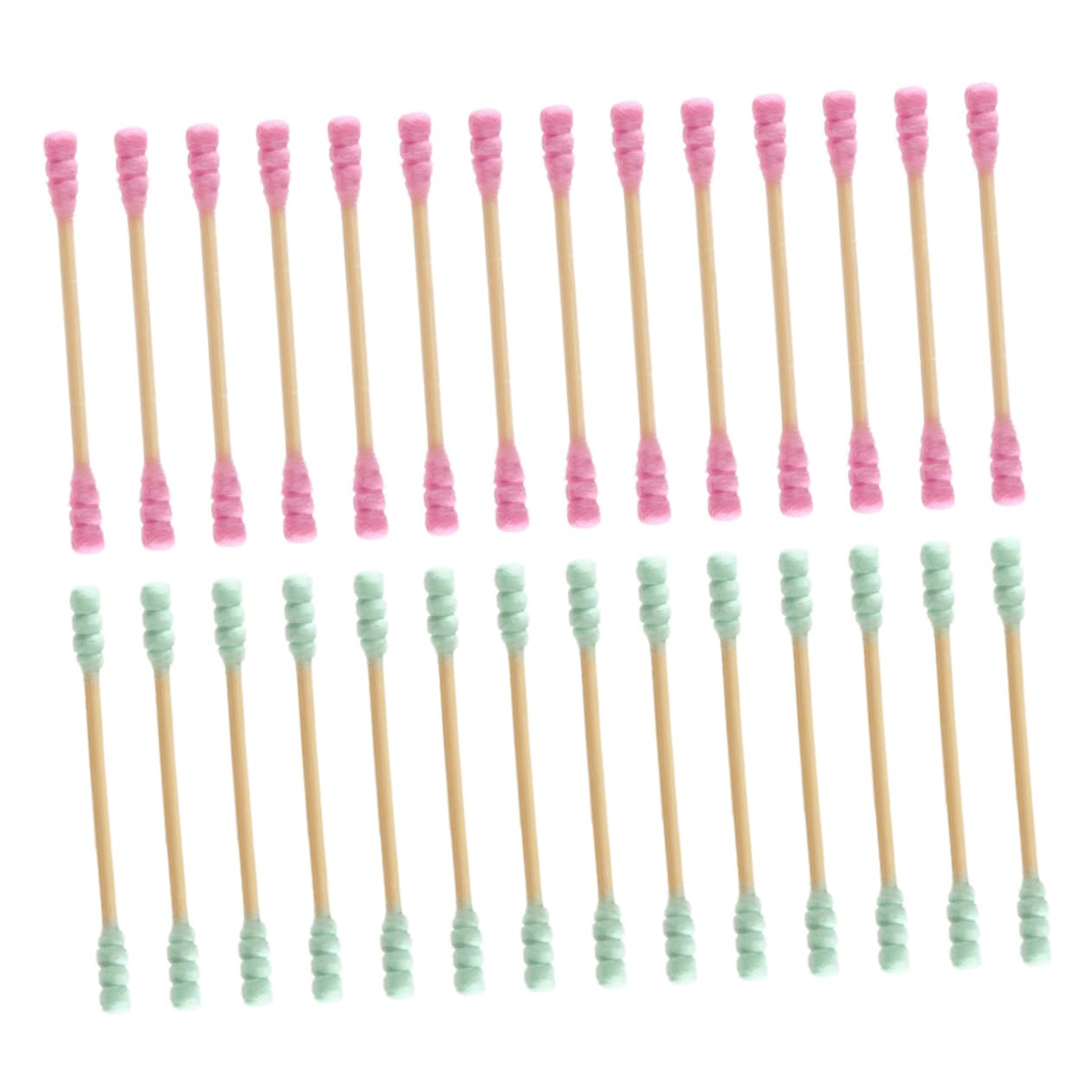 Healeved Spiral Cotton Swab Sticks 1000pcs Double Head Disposable for Cleaning Ears Makeup and Crafts Random