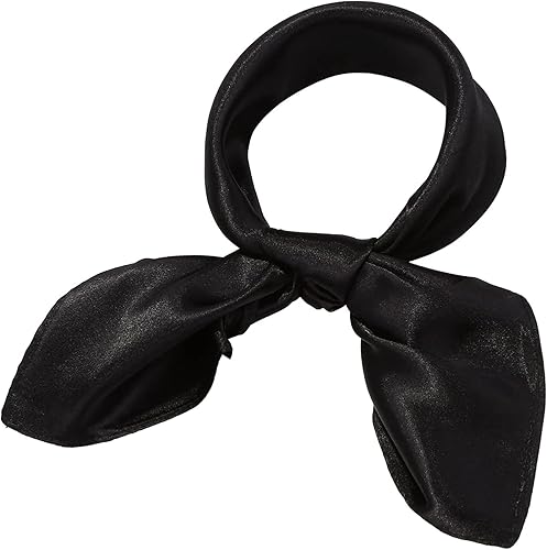 Satinior Bufanda cuadrada de seda, bufanda de satén para la cabeza, bufandas para el cuello, bufanda de disfraz retro de Halloween para mujeres y