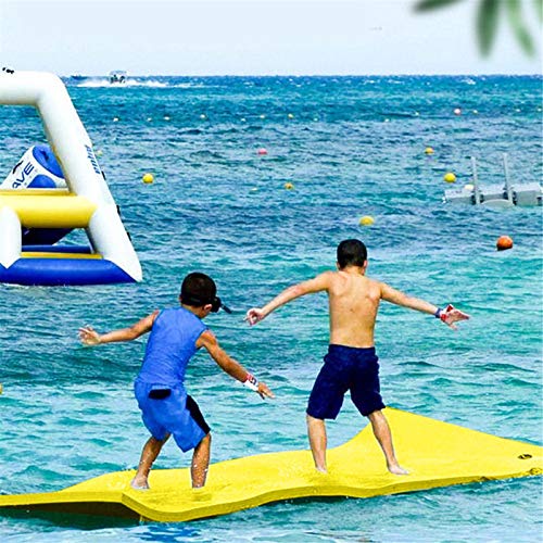 Mona43Henry Tapete água XPE resistente a rasgos, tapete flutuante para piscinas, lagos ou praias