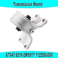 Vista 6 de Soporte de motor y soporte de transmisión compatible con Nissan Altima 2.5L 2002-2006 Reemplazo para A7340 A7341 A7342 A7343 11270-8J000 11320-8J005