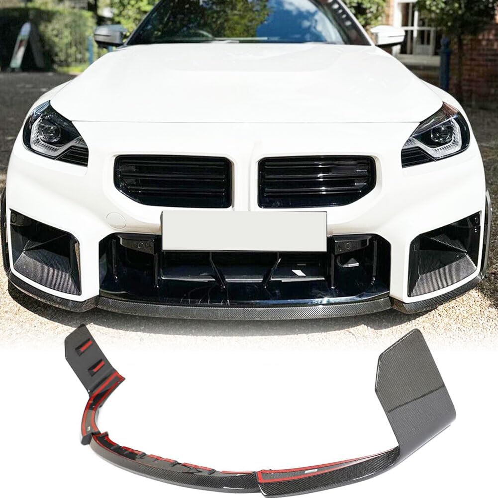 Real Carbon Fiber Front Bumper Lip for BMW G87 M2 Coupe 2-Door 2022-2024 Front Chin Spoiler Splitter Protector Factory Outlet
