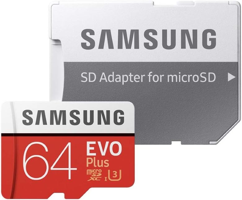 Samsung 64GB MicroSDXC EVO Plus Memory Card w/Adapter, (MB-MC64GA/EU)