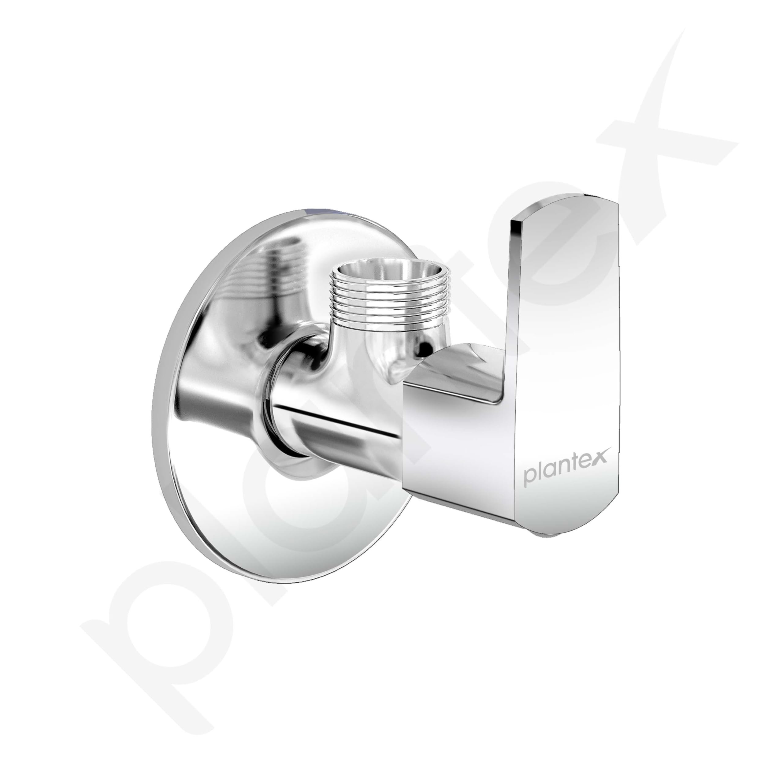 Plantex Angle Cocke for Bathroom with Brass Spindle/Angle Tap with Wall Flange and Teflon Tape/Kitchen and Bathroom Accessories Pack of 1 (Saga-Chrome) 4