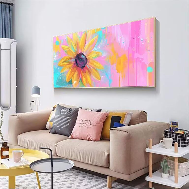 Diamond Painting Fleurs colorées 5D DIY Grand Format 100x200 - 3