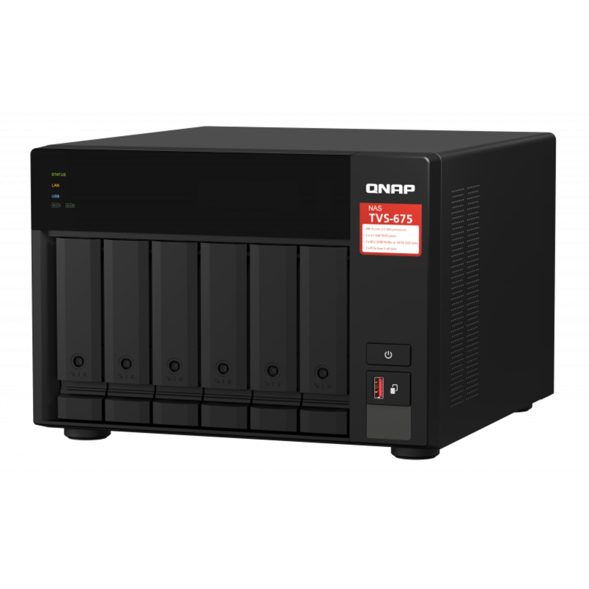 QNAP TVS-675-8G NAS KX-U6580 6 Baies Serveur de Stockage