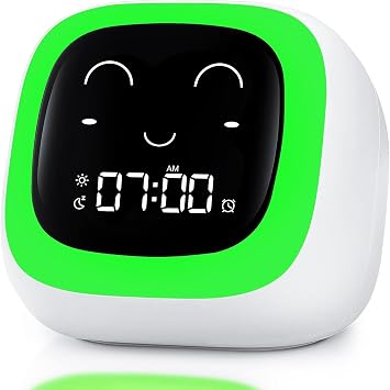 OK to Wake Alarm Clock for Kids, Toddler Sleep Training Clock with Sound Machine, Kids Night Light, Digital Alarm Clock for Boys and Girls Bedrooms