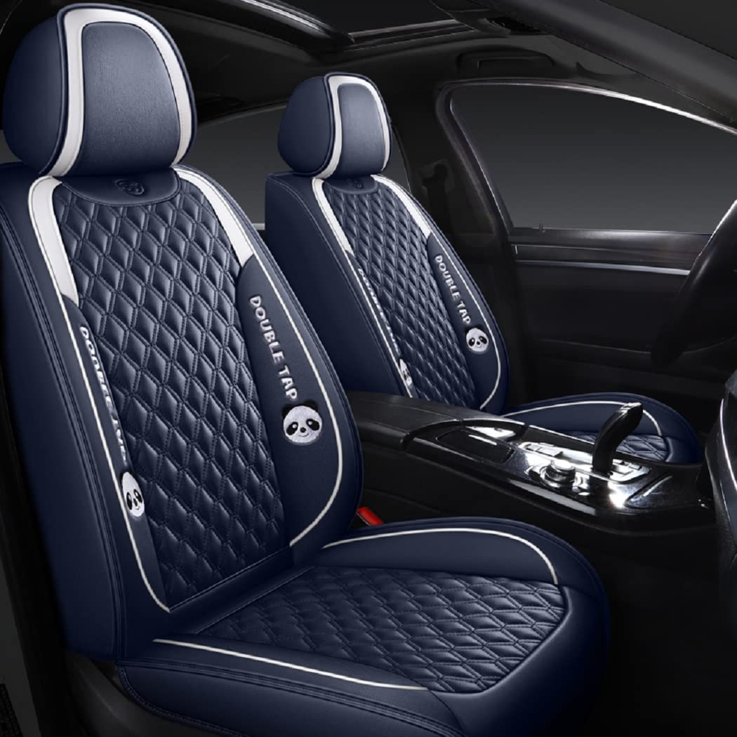 MM03 Seat Covers 5-Seater Full Set Suitable for Most Cars,Cars,SUV, Pickup Ttrucks, Airbags CompatibleCar Seat Cushion Protectors (Blue)