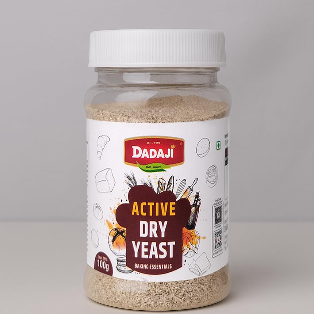 Dadaji Active & Instant Dry Yeast Powder | 100g | Ideal for Baking Bread, Pizza, Cakes & Dough at Home | All Purpose Yeast | Pack of 1| With Free Spoon - Image 6 thumbnail