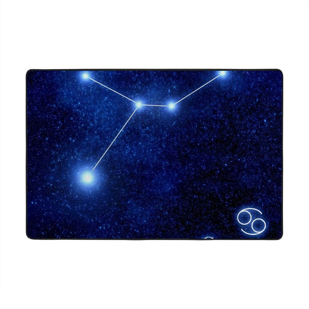 Tapis de sol Cancer constellation zodiaque grand tapis salon velours corail 203x147