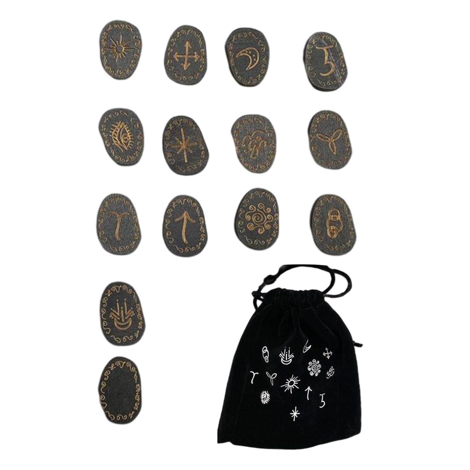 the style sutra The Style Sutra® Witch Runes Gypsy Symbol Witches Rune Set with Storage Bag for Meditation-picture-10
