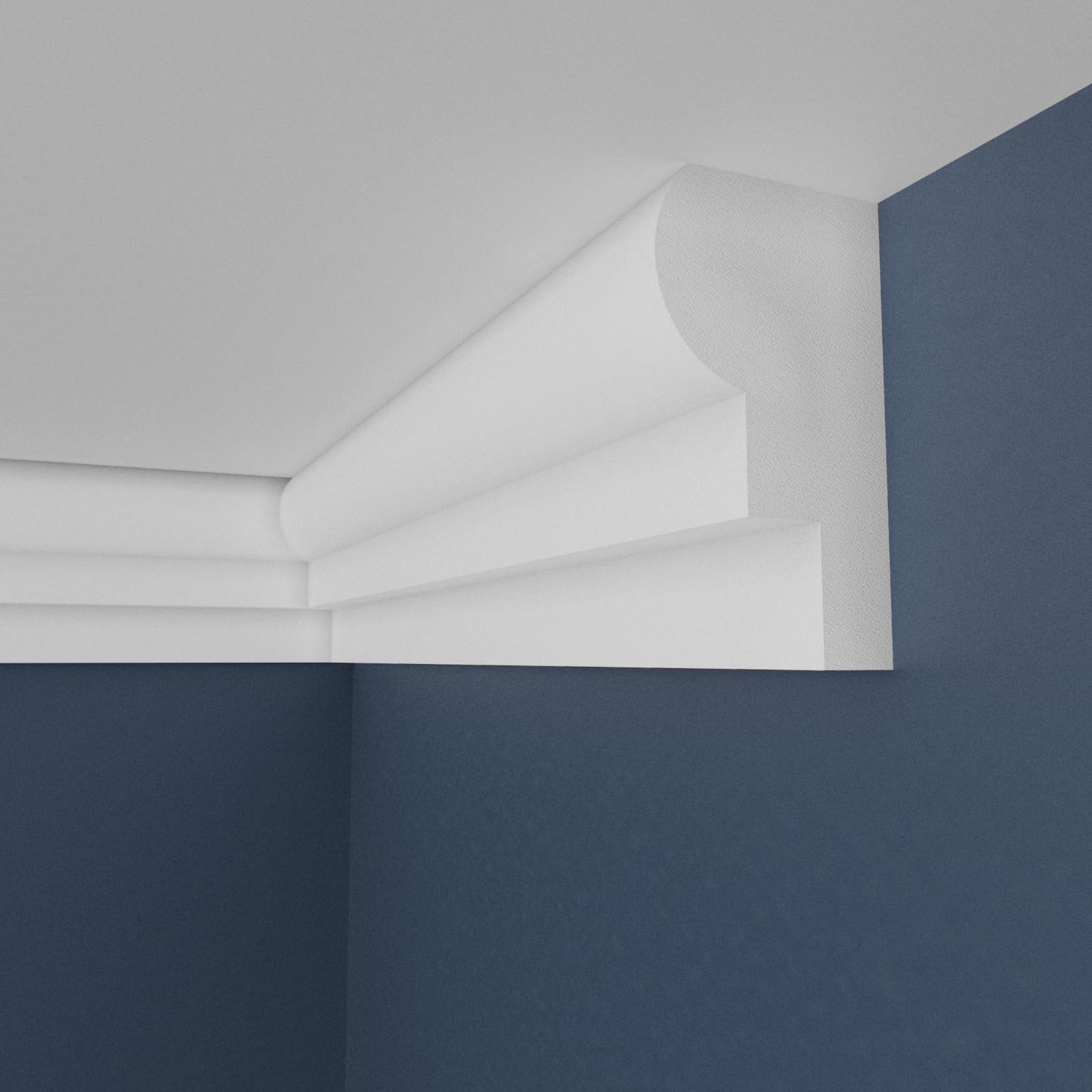 WOLDECOR XPS Cornice Coving – Decorative Coving Moulding for Ceilings, Lightweight Paintable Ceiling Coving Trim, Easy DIY Installation, Durable and Moisture Resistant (WS01, 10 Meters) — image 1
