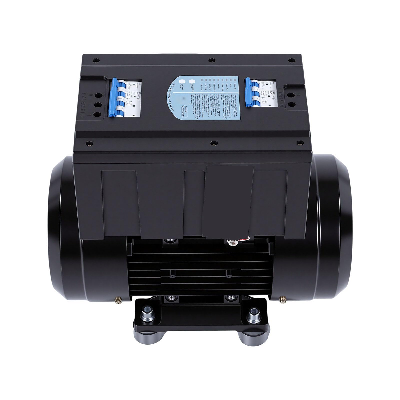 Generic Obrotowy Konwerter Fazowy o Dużej Wytrzymałości, 5 Koni Mechanicznych z Inteligentnym Monitorowaniem dla Maszyn CNC i Sprężarek Powietrza Rozmiar 15x7,9x13,4 Cala