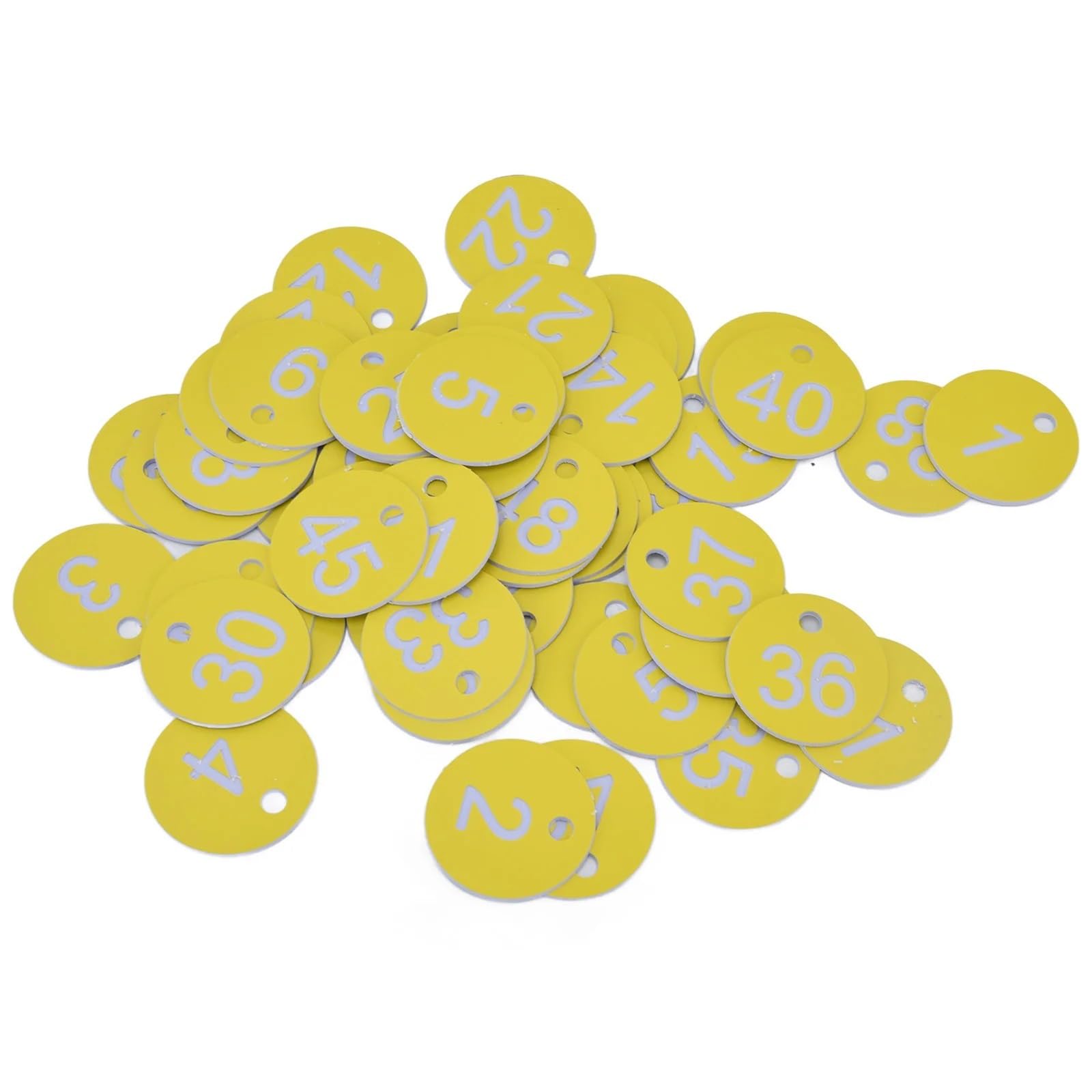 BTYQKZVPM Discs Table Numbers, ABS Plastic Number Tags 1-100 100PC