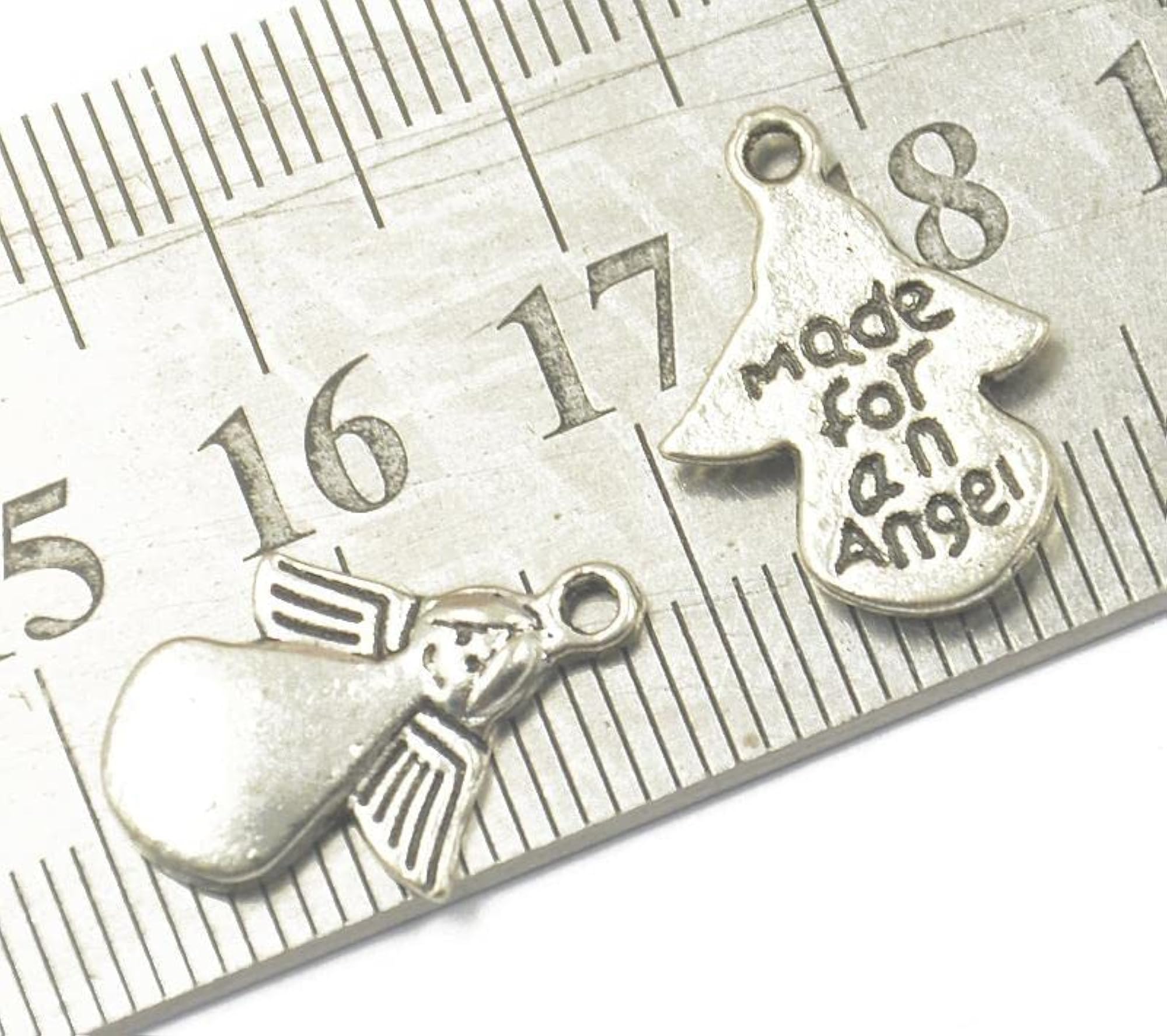50 Pcs Tibetan Silver Filigree Heart Charms for DIY