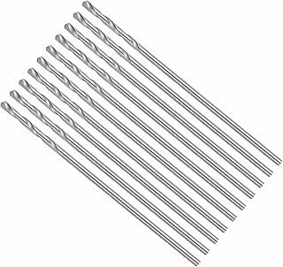 CoCud ドリルビット、切削直径1mm、4241 HSS 118°切削角度未被覆明るい汎用ジョバービット -(用途:プラスチック、木材、軟質金属の穴あけ用)、10個入り