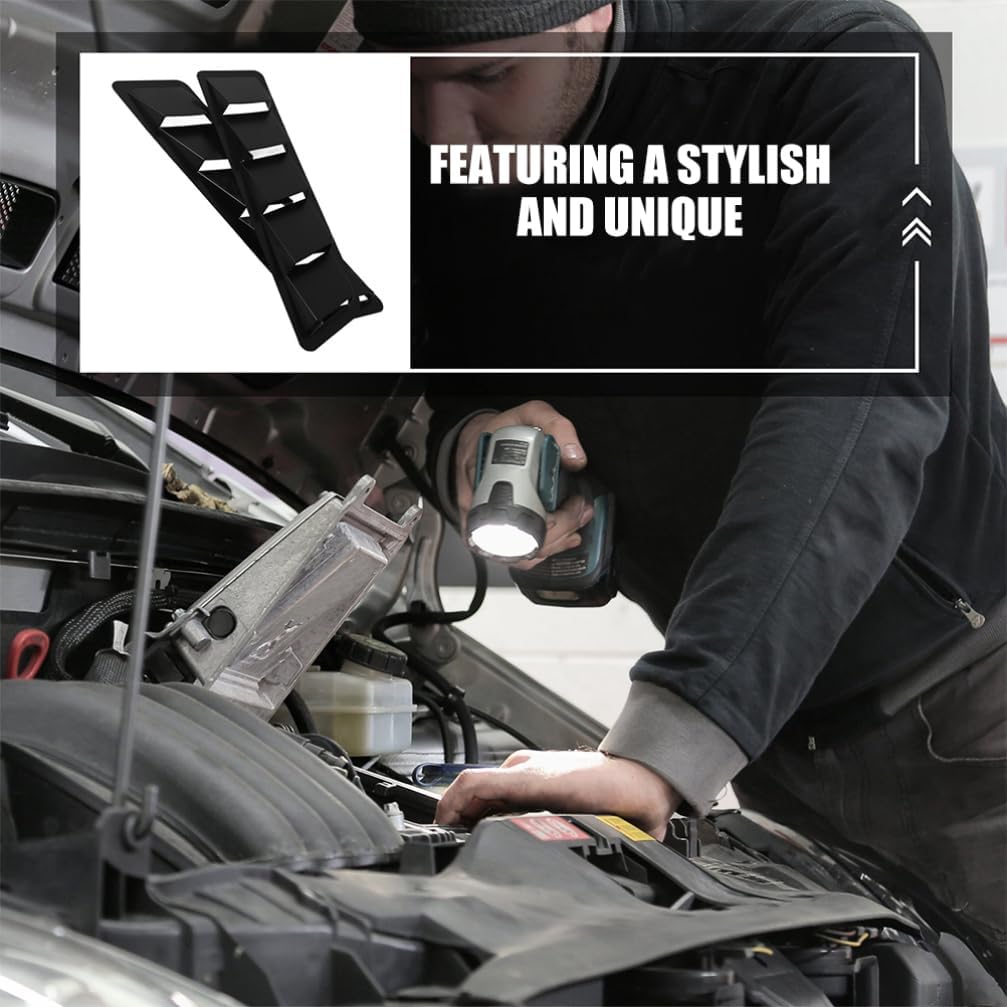 4pcs Car Hood Vents Air Intake Covers Engine Hood Louvers for Enhanced Aesthetic Appeal Easy Installation for Vehicles