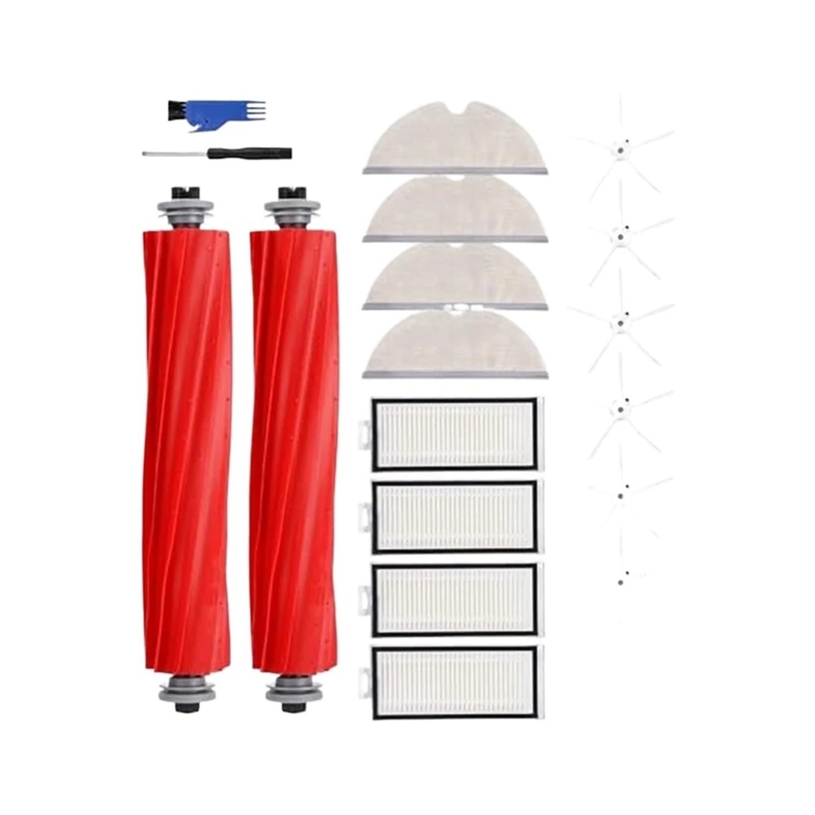 Kit filtre et brosse pour aspirateur pour un nettoyage quotidien sans traces