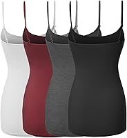 Vista 2 de Made by Emma Women's Adjustable Camisole for Women Spaghetti Strap Tank Top Camisoles