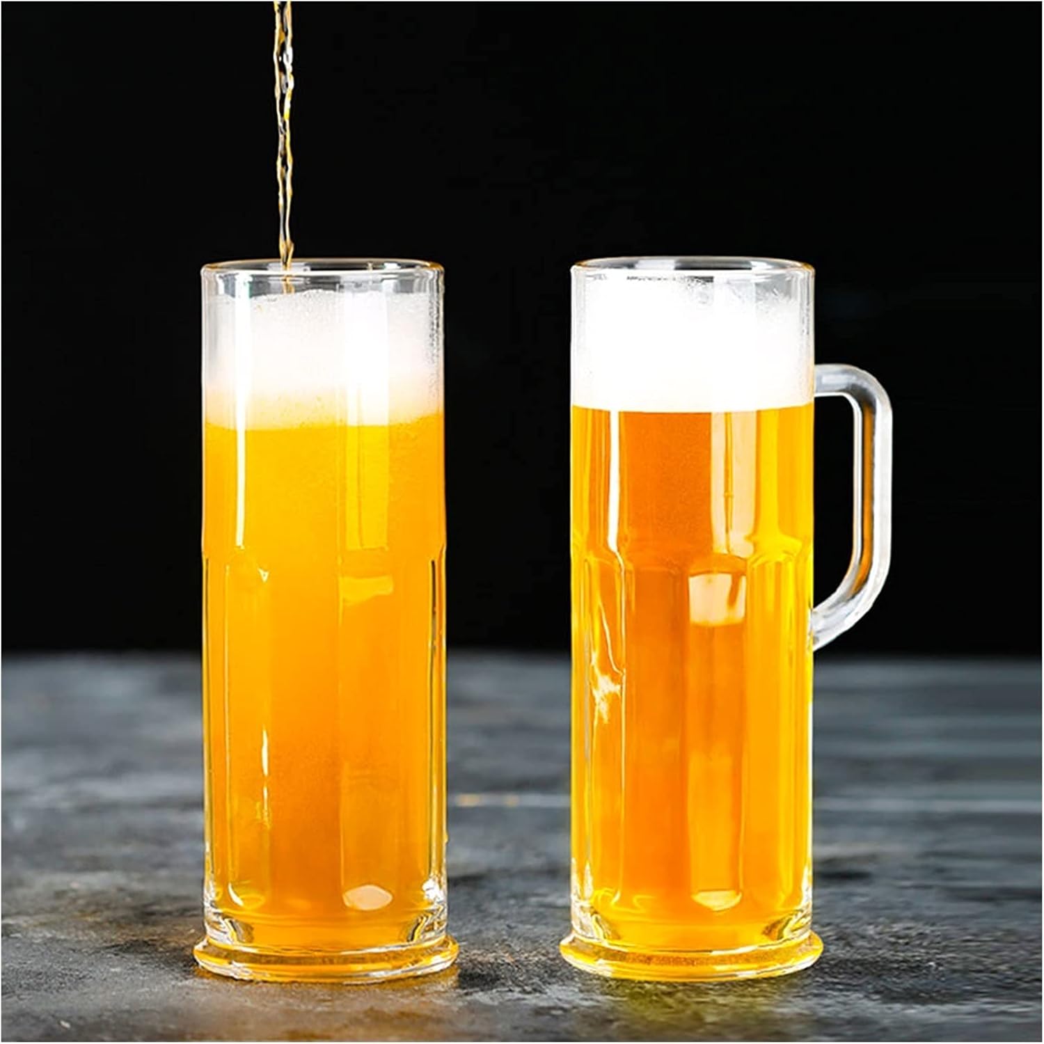 Beer Cup Large Capacity Beer Mug 620ML Glass Tankard with Handle The Ideal Beer Cup for Festivals BBQs and Football Games Beer Stein