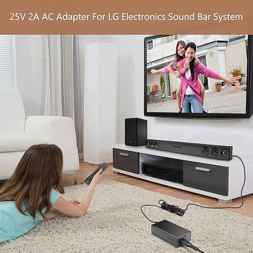 Miniatura 2 de TAIFU Adaptador de CA de 25 V para LG SoundBar S65Q SK8Y SL5Y SL6Y SL7Y SL8YG SN4 SK5Y SK6Y SK4D SL4Y SL3D SL4 SL4R SLM3R SKM6Y SKM5Y SP7R SNC7 HS8