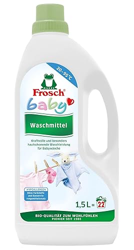 Frosch Baby Waschmittel, Gel, Flüssigwaschmittel für Babys und sensible Haut,