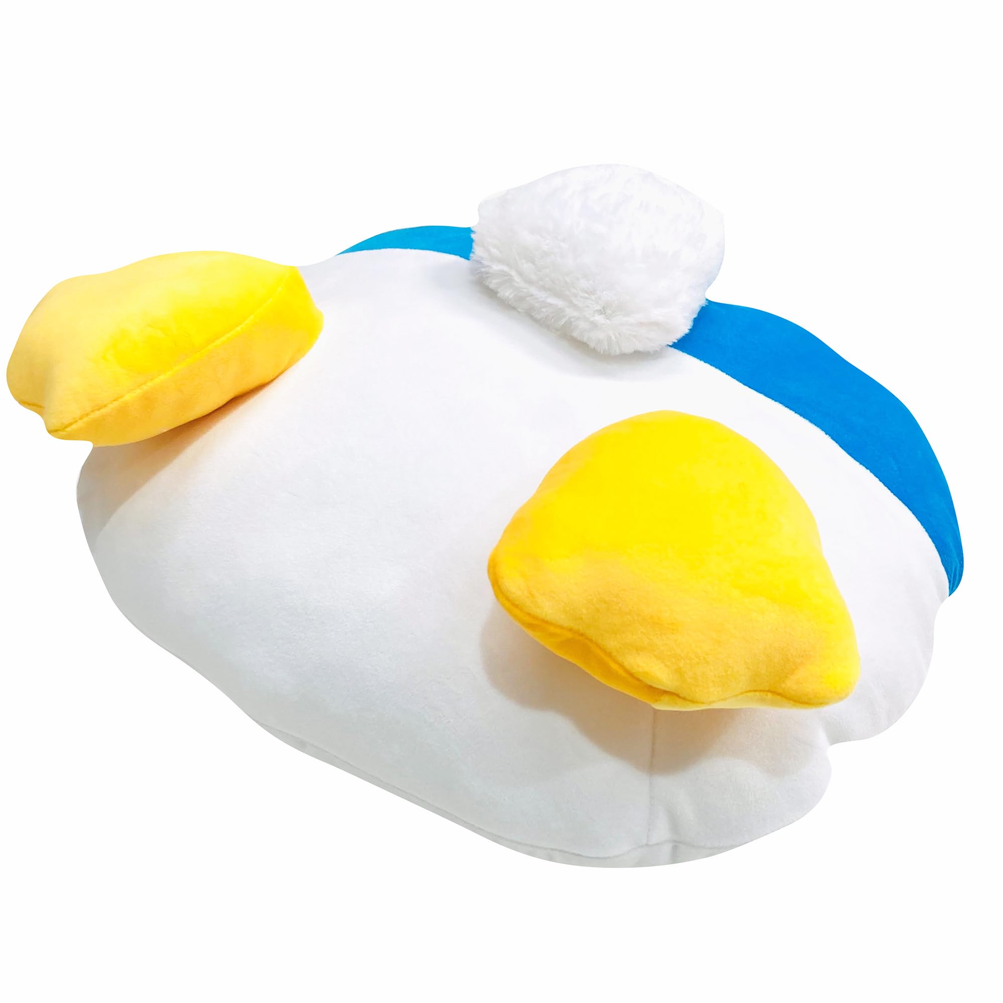 MORIPiLO 抱き枕 ディズニー ドナルドダック (ダイカットBackクッション) 肌にやさしいふわモチ触感 グッズ ぬいぐるみ 昼寝枕 ブルー 45x35x10cm Disney キャラクター まくらのモリシタ