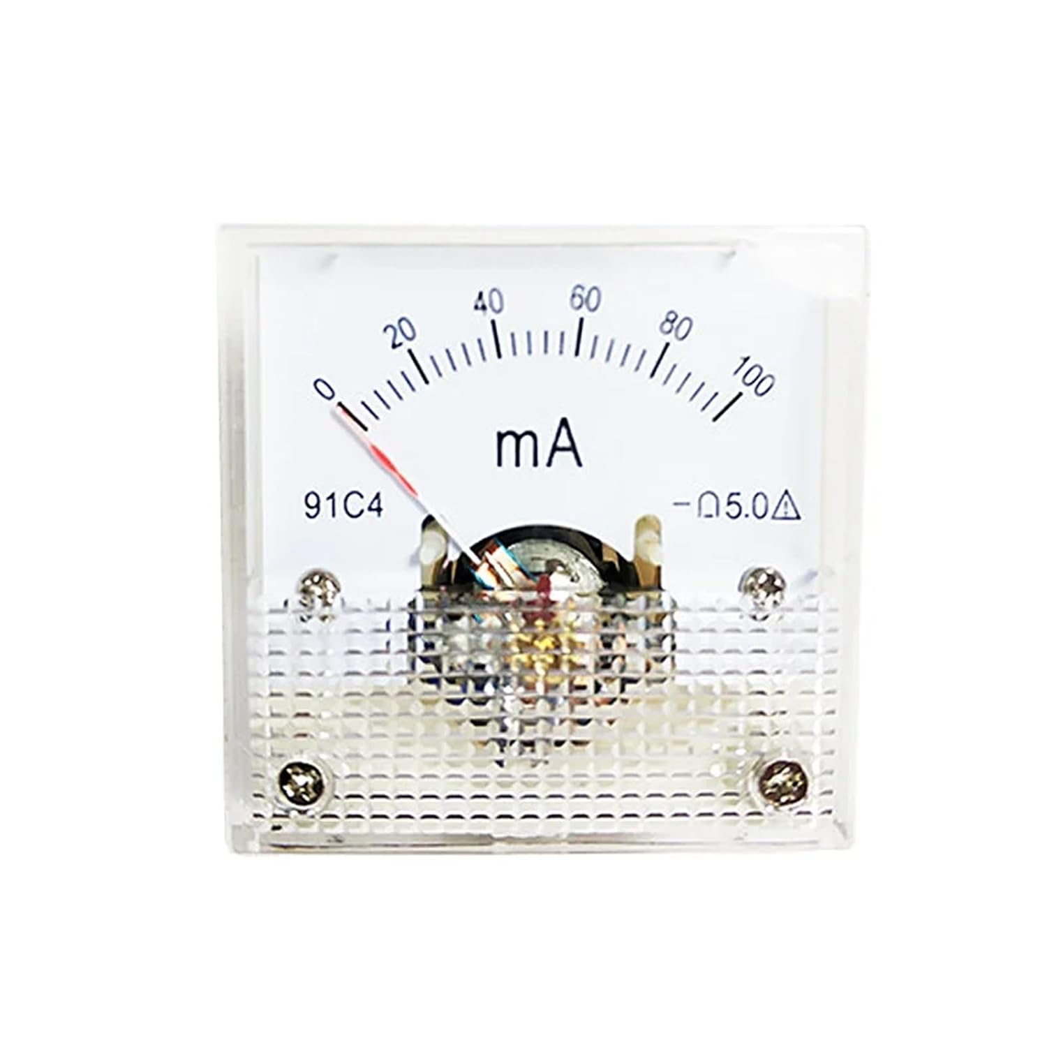 91C4-mA Pointer Type DC Meter 20mA30mA50mA100mA200mA300mA500mA 45 * 45mm 1Pcs(100mA)