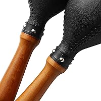 Vista 6 de Maracas de percusión par de agitadores sonajeros martillo de arena instrumento de percusión con carcasas de plástico ABS y mangos de madera