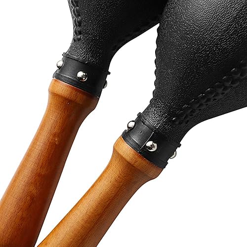 Miniatura 13 de Maracas - Batidoras de madera de colores grandes, sonajeros, percusión de mano de arena del martillo, gran instrumento musical con ritmo de salsa