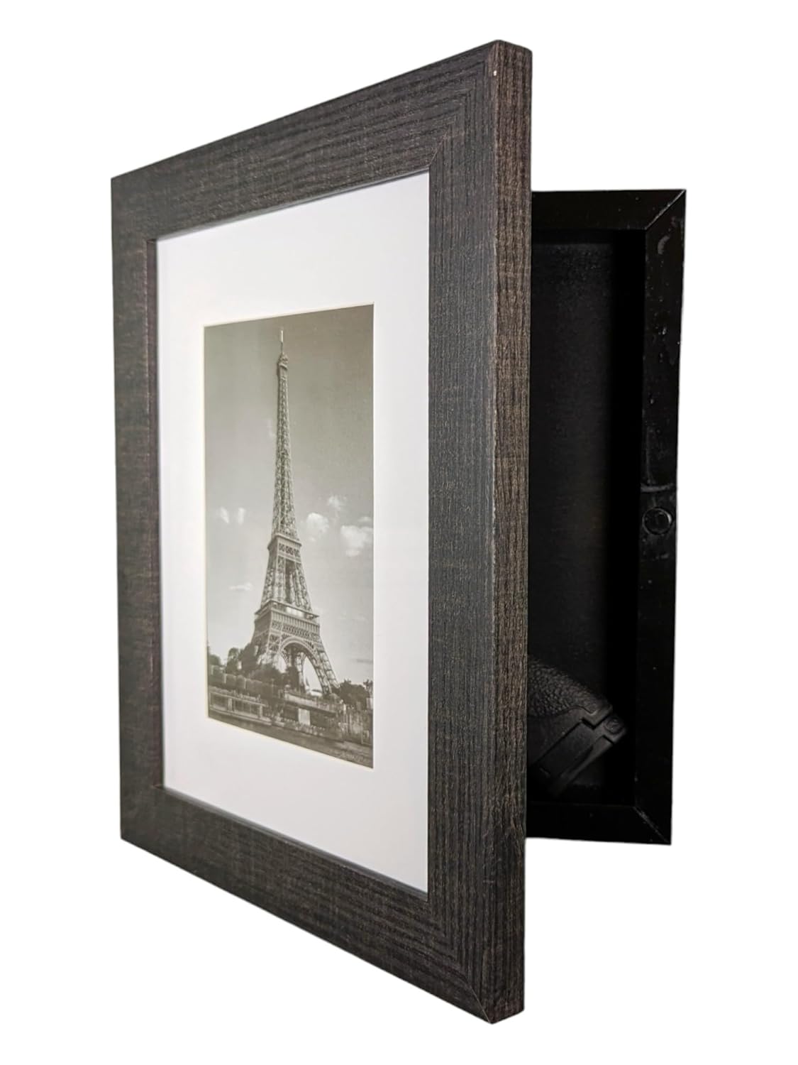 Concealment Picture Frame Hidden Gun - Secret Storage - Hidden Compartment - 8x10-5x7 - Black