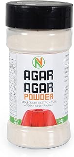 NatureVit Agar Agar Powder, 100g [Vegetarian Gelatin Alternative | Plant-Based Product | Perfect for Making Jelly]