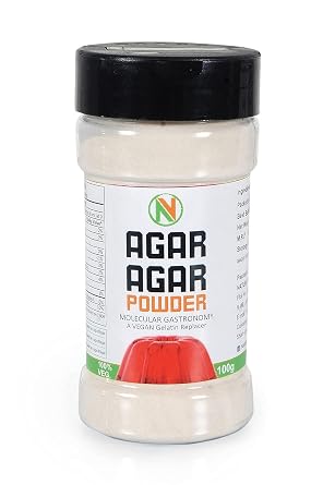 NatureVit Agar Agar Powder, 100g [Vegetarian Gelatin Alternative | Plant-Based Product | Perfect for Making Jelly]