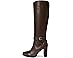 Lauren Ralph Lauren Collins Calfskin Tall Boots Heel - Left View