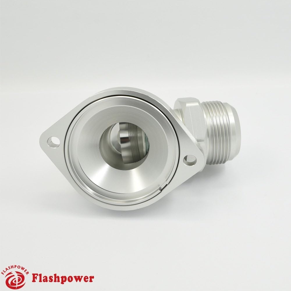 Billet Swivel Thermostat Housings Water NecK 90 20AN LS Engine Clear