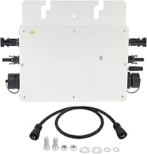 WVC 600 Micro Inversor Solar, Sistema de Geração de Energia Fotovoltaica à Prova D' Água IP65 Inversor Conectado à Grade Inversor de Laço de Grade Solar para Telhado Externo(230V)