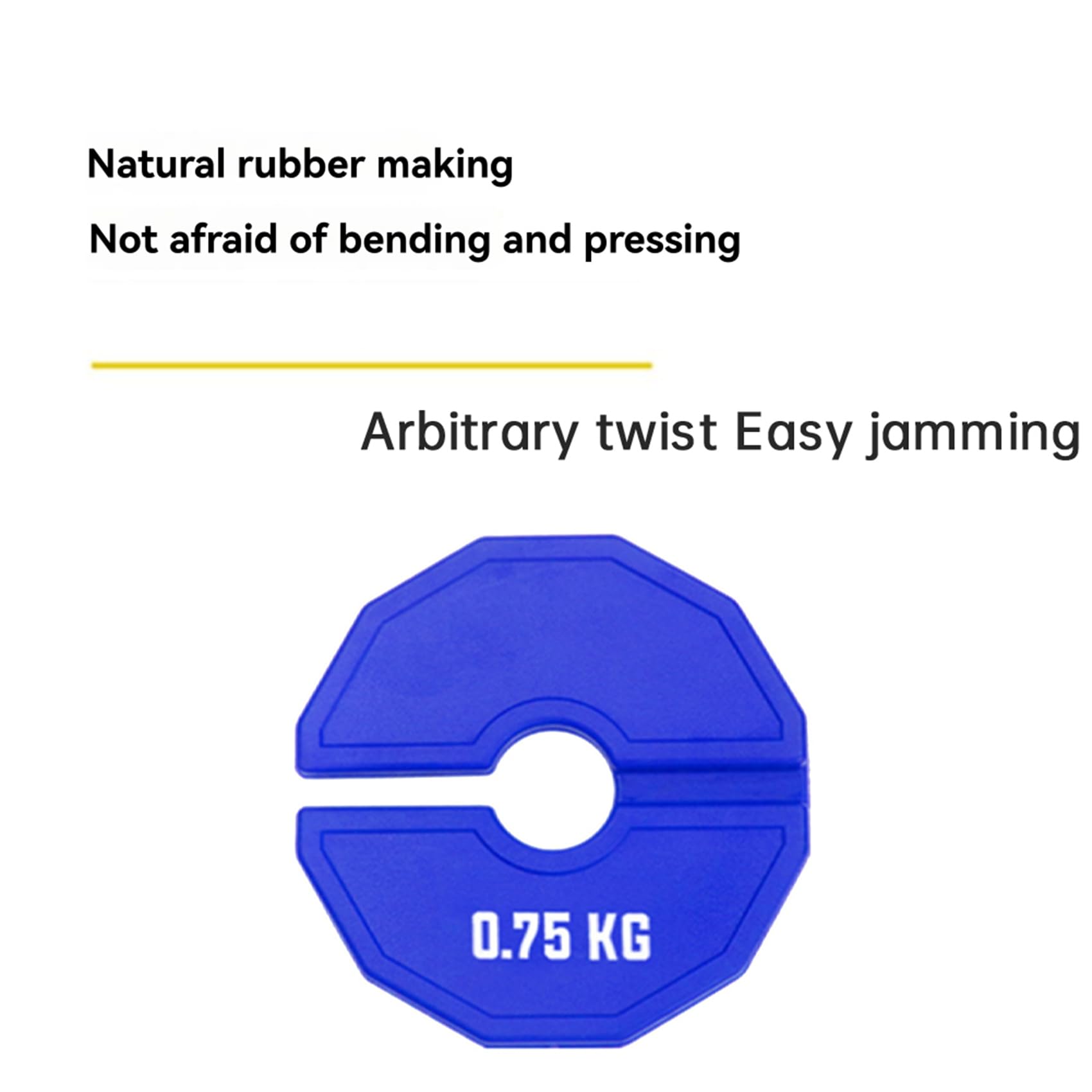 2X 0,75 Kg Gym Micro-Type Plates Hantle Fractional Weight Plate Gumowe Dodatkowe Ciężarki do Treningu Siłowego